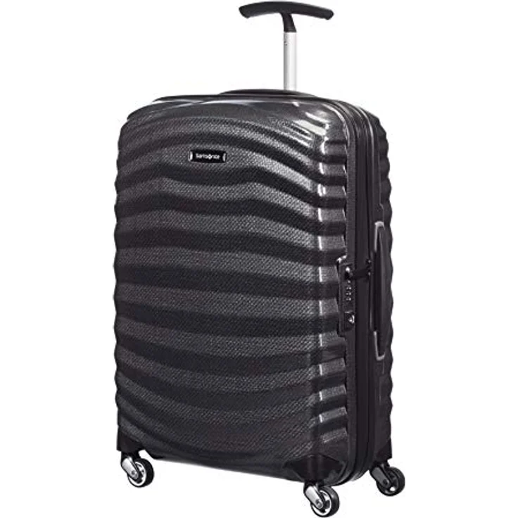 Samsonite Lite-Shock - Spinner S Handgepäck, 55 cm, 36 L, mit 4 Rollen, Schwarz (Black) – Bild 1