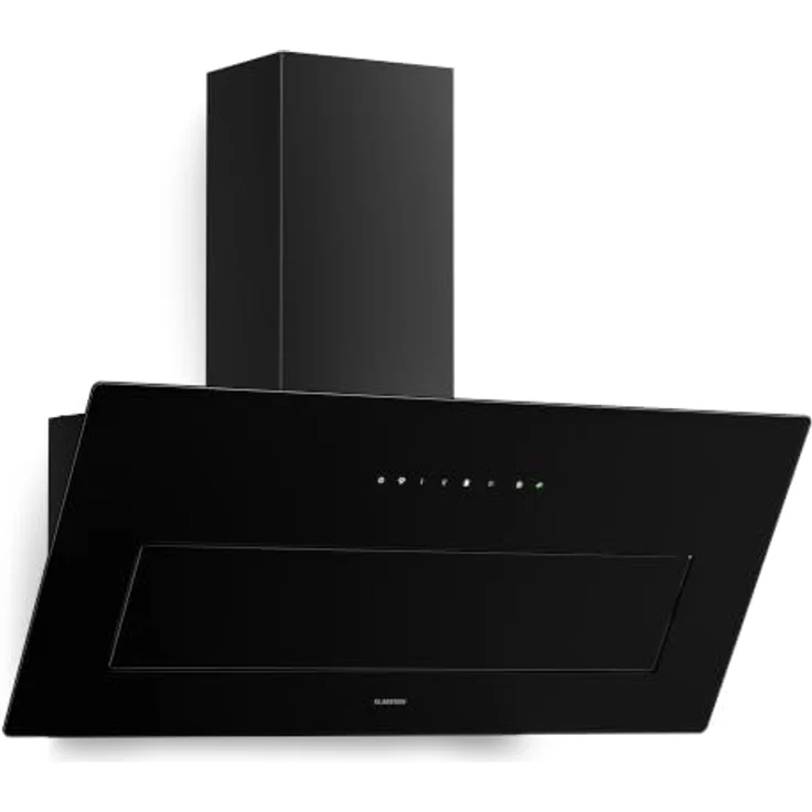 Klarstein SleekAir 90 cm, schräge Dunstabzugshaube mit 720 m³/h, OxyPure-Luftsystem, Touch-Bedienung, LED-Beleuchtung, A+++ Energieeffizienz – Bild 1