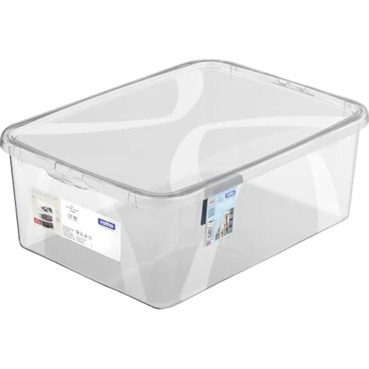Rotho Aufbewahrungsbox Lona inkl. Deckel 10 L transparent Aufbewahrungsbox - Preisvergleich – Bild 2