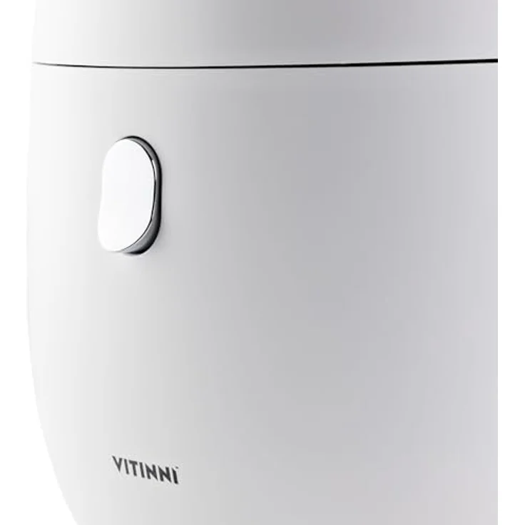 Vitinni Reiskocher, LED-Display, Touch-Steuerung, einfaches Kochen von Reis, antihaftbeschichtet, kompaktes Design, weiß, Warmhaltefunktion, 1 l, Für 1-4 Personen, inkl. Löffel & Messbecher – Bild 4