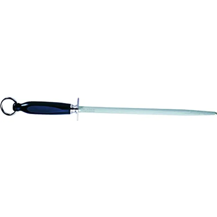 F. DICK Kochwetzstahl 35 cm (Griff ergonomisch, Wetzstahl, Oberflächenhärte über 65° HRC, Schleifwerkzeug für Kochmesser) 76551350
