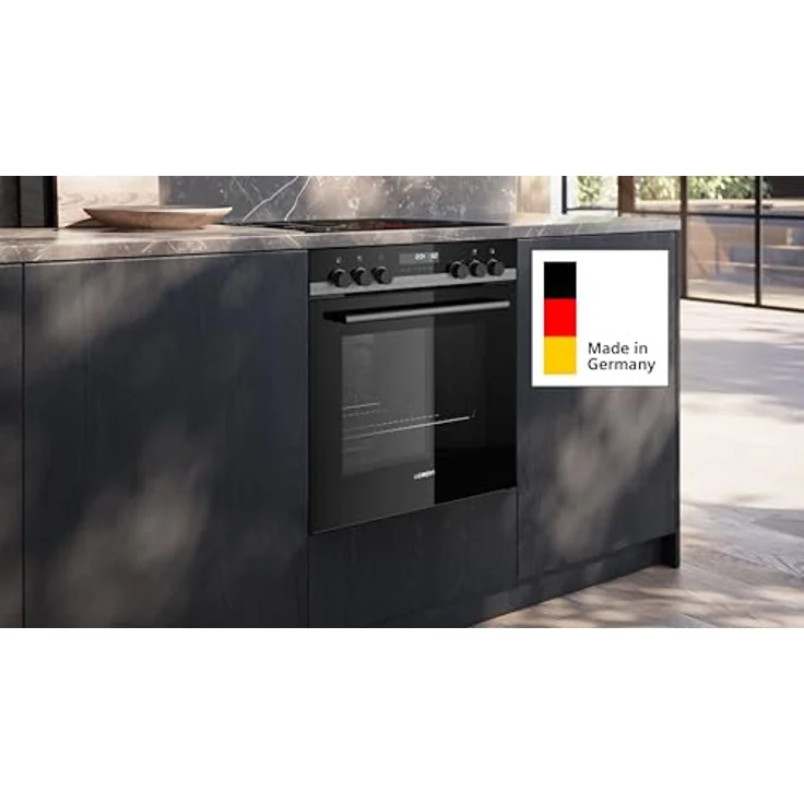 Siemens PQ521DA3ZM iQ500 Einbauherd-Set, HE578GBS4 Herd 60 x 60 cm mit 3D Heißluft, Hydrolyse und Clip Auszug & EM645CQB6E Induktionskochfeld mit Bräterzone, powerBoost, Edelstahl Rahmen – Bild 2