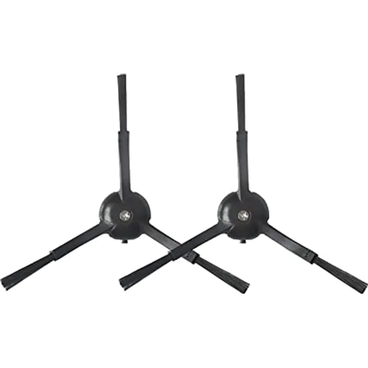 BiOHY Seitenbürste für Roborock S5 & S6 in schwarz (2er-Set) | kompatibel mit S5, S50, S51, S55, S5 Max, S6 Pure & S6 MaxV | Wischroboter Zubehör | Bürste für Fliesen, Parkett, Laminat & PVC