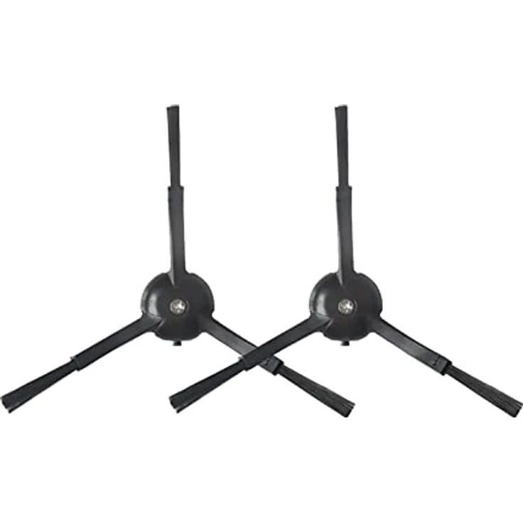 BiOHY Seitenbürste für Roborock S5 & S6 in schwarz (2er-Set) | kompatibel mit S5, S50, S51, S55, S5 Max, S6 Pure & S6 MaxV | Wischroboter Zubehör | Bürste für Fliesen, Parkett, Laminat & PVC – Bild 1