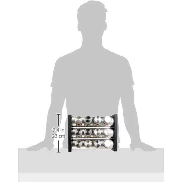 Küchenprofi KP2617502812 Gewürzständer-KP2617502812 Gewürzständer, 18/8 Edelstahl, schwarz, One size – Bild 5