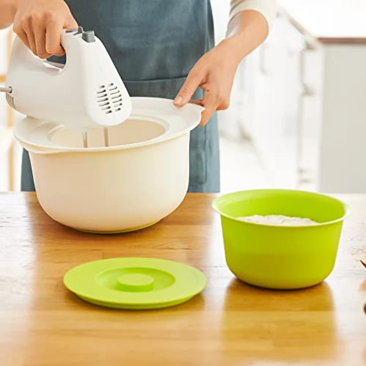 Rotho 1043305070 Fresh 2er-Set Schüssel 1.2l + 4l mit Deckel, Kunststoff - Preisvergleich – Bild 2