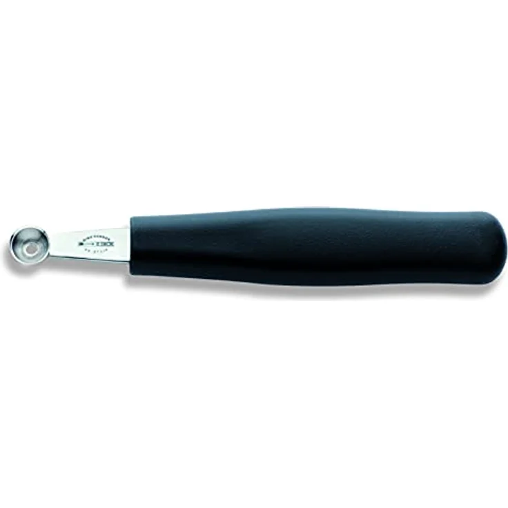 F. DICK Fruchtausstecher ø 12 mm (Kugelausstecher für Obst/Gemüse, Kunststoffgriff schwarz, Melonen Ausstecher) 91091122