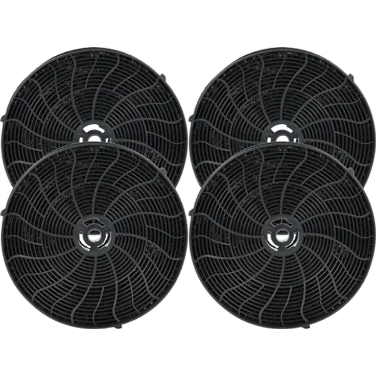 vhbw 4x Aktivkohlefilter für Dunstabzugshauben, kompatibel mit Whirlpool PRF0038 und PRF0086, effektive Geruchsfilterung – Bild 1