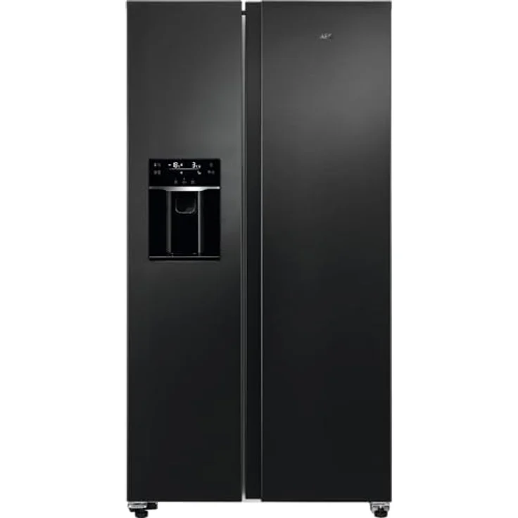 AEG ORX9V351DB Side-by-Side Kühl-Gefrierkombination, NoFrost, Schwarz VCM mit Eiswürfel- und Wasserspender, Multi Chill 0° Schublade – Bild 2