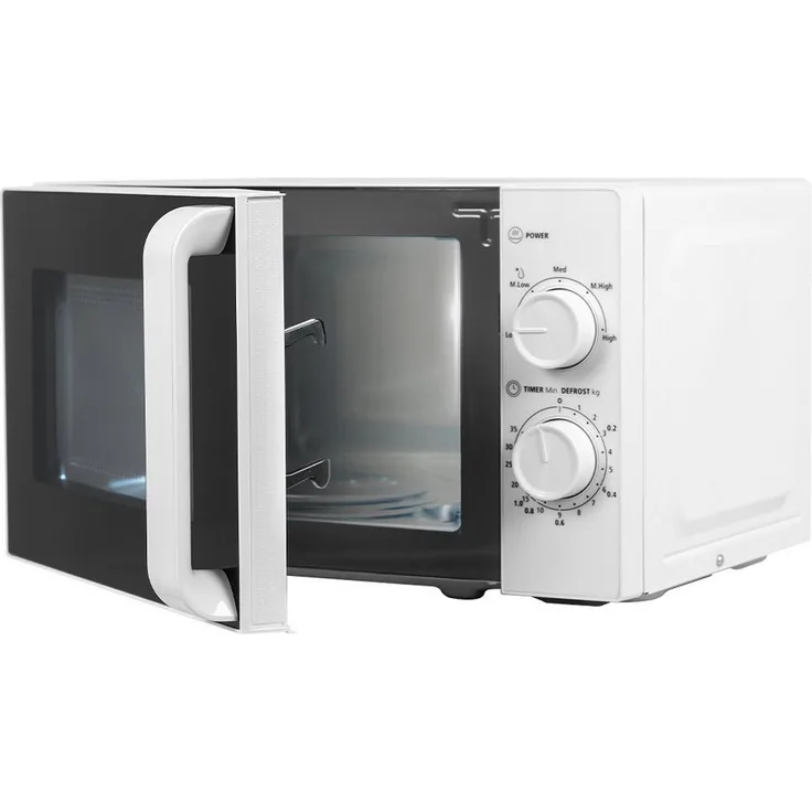 Smad Mikrowelle SM20, 20 l, kompakte Mikrowelle mit Drehteller und Auftaufunktion
