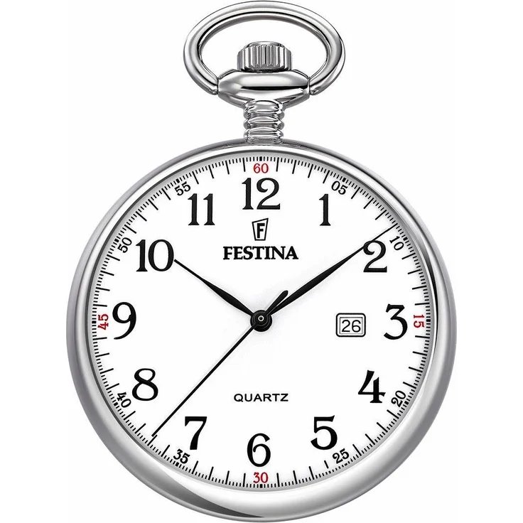 Festina Taschenuhr F2019/1, Quarzuhr mit Kette, Herrenuhr, Datum – Bild 1