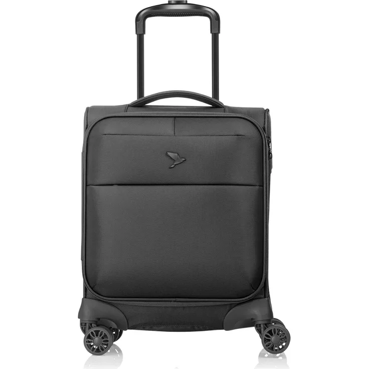 Pack Easy GoUp Cabin-Trolley, Weichschalenkoffer mit 31 l Volumen, schwarz, TSA-Schloss und drehbaren Rollen