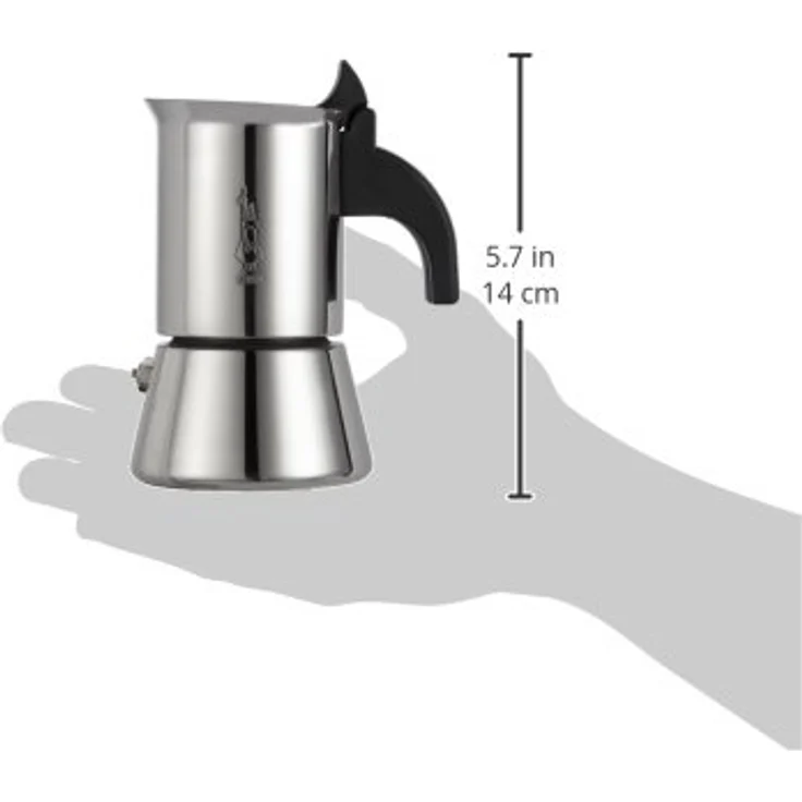 Bialetti Venus Espressokocher, Edelstahl, Silber, 2 Tassen – Bild 3