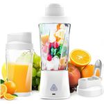 ibettertec Akku-Smoothie-Maker Tragbarer Mixer, kabellos, 700ml, Elektrische Saftpresse, 360,00 W, BPA-frei, auslaufsicher Deckel