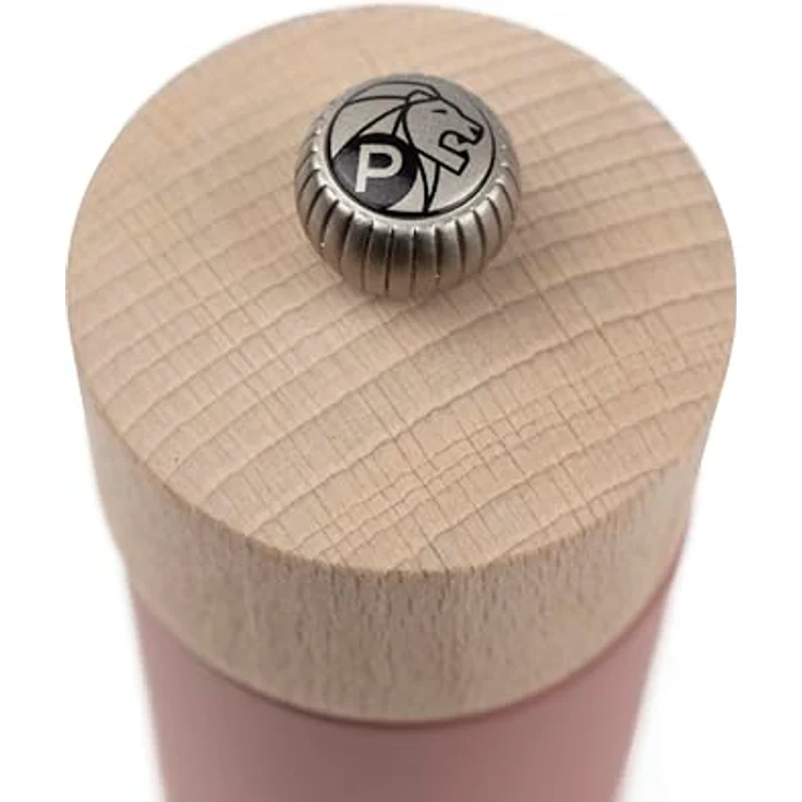 PEUGEOT BOREAL Pfeffermühle, 12 cm, Zirkonia-Mahlwerk aus Buchenholz, Altrosa, manuell, stufenlos einstellbar – Bild 2