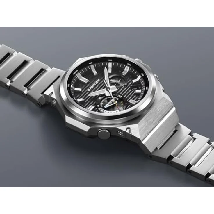 Casio G-Shock G-Steel GST-B1000D-1AER, Solar-Quarzuhr aus Edelstahl mit Bluetooth-Verbindung, Silber/Schwarz – Bild 5