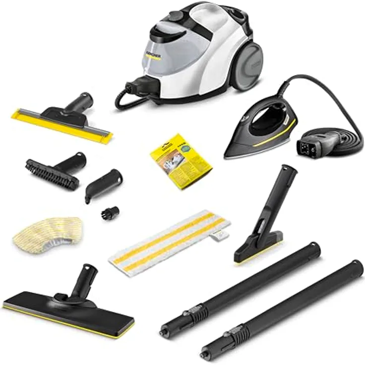 Kärcher Dampfreiniger SC 5 EasyFix Iron Select Bath Edition, max. 4,2 bar Dampfdruck, 180 s Aufheizzeit, 2.250 W Leistung, 150 m² Flächenleistung, 1,5 l Tank