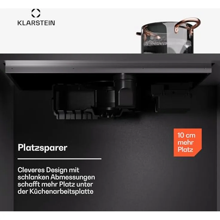 Klarstein AirJet Hybrid DSM_Airjt.Hybri_83BK, Induktionskochfeld mit integriertem Dunstabzug, 4 Zonen, 12 kW, Touch-Bedienung, schwarz – Bild 6