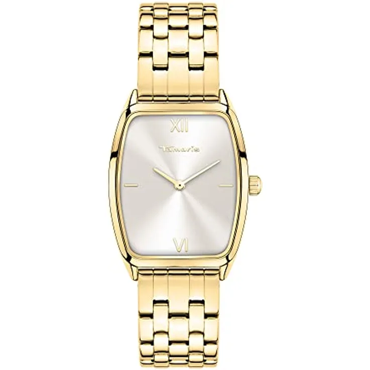 Tamaris Damen analog Quarz Uhr mit Edelstahl Armband TT-0088-MQ