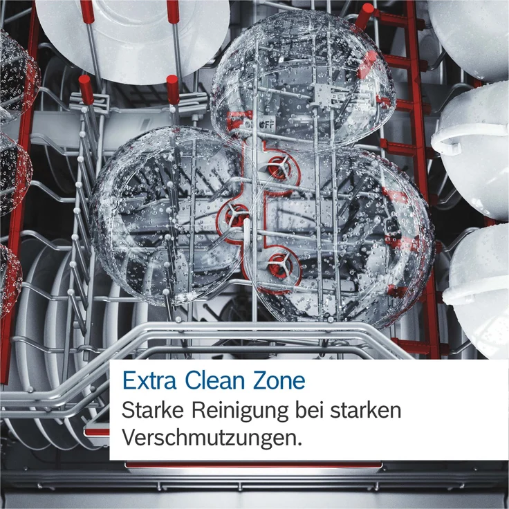 Bosch SMI6ZBS04D Exclusiv Serie 6, Teilintegrierter Einbaugeschirrspüler 60 cm, Home Connect, Zeolith, 13 Maßgedecke, 40 dB, Eco Silence Drive