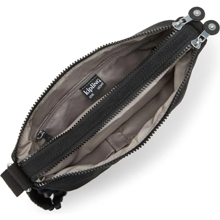 Kipling Basic Alvar, Damen Umhängetasche mit zwei Hauptfächern, 33 cm, Schwarz – Bild 4