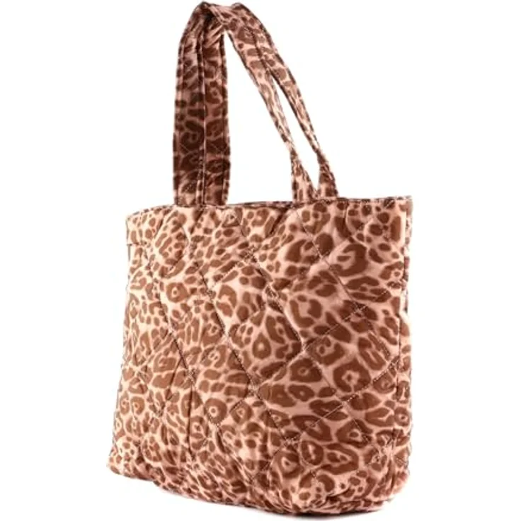 Seidenfelt Hetta Shopper Tasche, 34.5 cm x 17 cm x 40 cm, Leo Print Rose, 100% Polyester – Bild 4