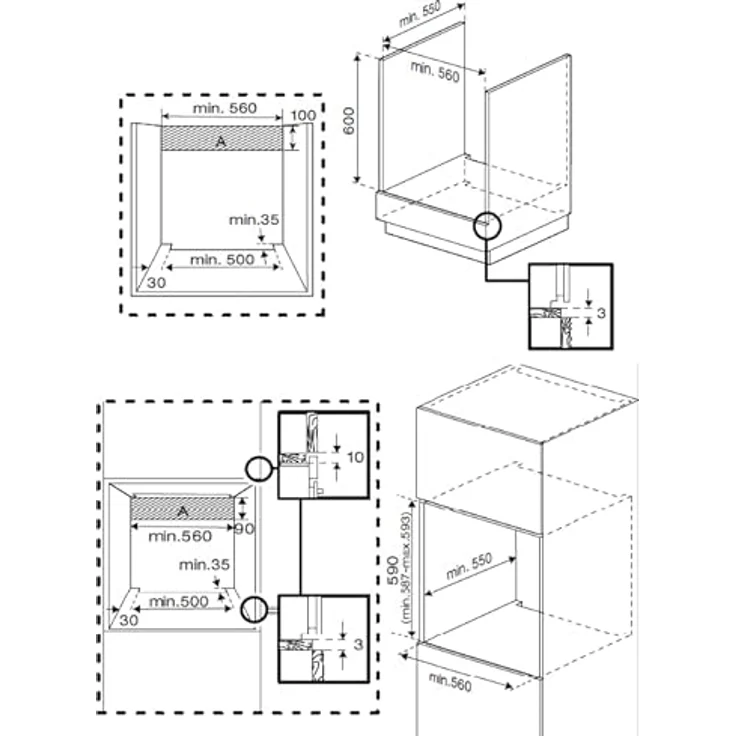 Beko BBIMA13302BMPE Einbau-Multifunktionsbackofen, 72 l, 3300 W, A+, Edelstahl mit Touch-Steuerung und Selbstreinigungsfunktion – Bild 2