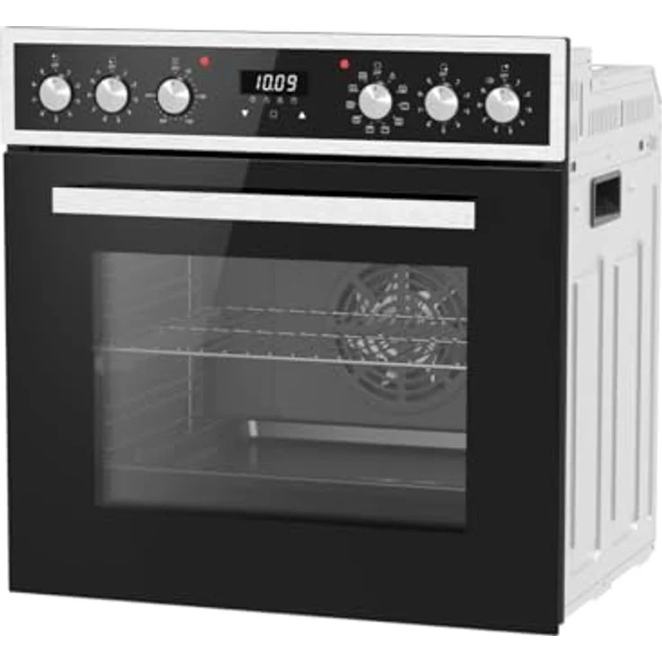 PKM EHS8-2KBG Einbauherdset, Premium Set mit 9 Backofenfunktionen, Touch Control, Energieeffizienzklasse A, Edelstahl/Schwarz-Design – Bild 3