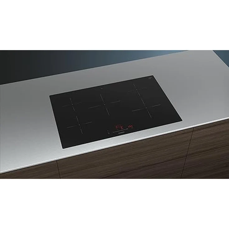 Siemens EH801HVB1E iQ100, Smartes Induktionskochfeld, 80 cm, Schwarz, flächenbündig, TouchSlider, Intelligente Dunstabzugsautomatik – das perfekte Zusammenspiel von Kochfeld und Dunstabzugshaube – Bild 3