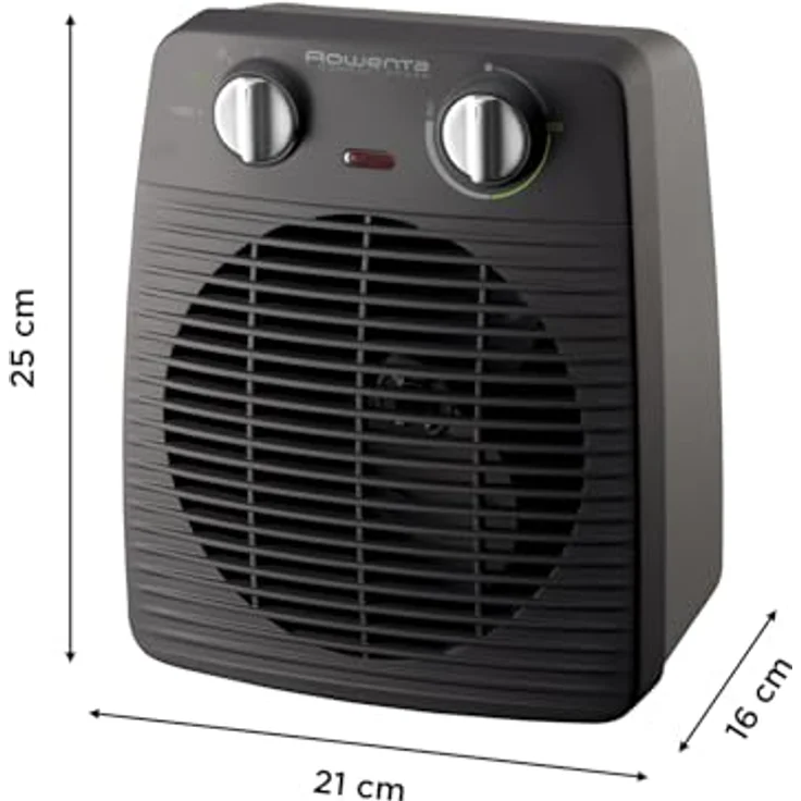 Rowenta SO2210 Compact Power Heizlüfter, Zwei Leistungsstufen, Elektro-Heizung, Badezimmer, Innenraum, Heizlüfter – Bild 3