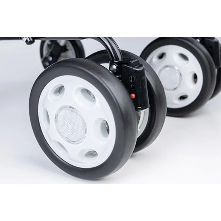 Carlett Einkaufstrolley mit Sitz, 30L wasserdichte Tasche, max. Sitzbelastung 125 kg, ergonomischer Griff, faltbar und abnehmbar – Bild 6