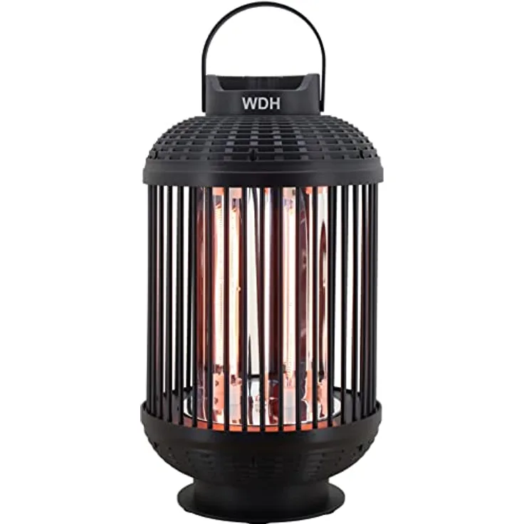 Aktobis Heizlaterne Heizstrahler WDH-12HL - mit zwei Heizstufen (600/1.200 Watt) und eine 180° Rotationsfunktion ausgestattet