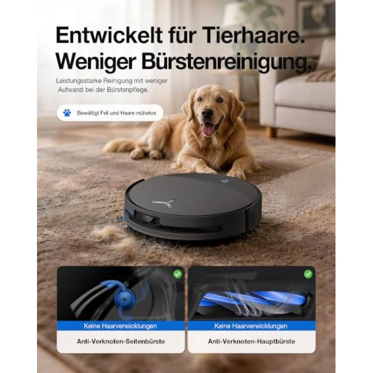ECOVACS X11S Omnicyclone Care Kit EU, Saug- und Wischroboter mit 30.000 Pa Saugkraft und PowerBoost-Ladefunktion – Bild 3