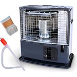 Bluecraft Petroleum-Ofen Tosai 360A Camping-Heizung Heizofen inkl. Handpumpe und Ersatzdocht, 3000 Watt, 4,6 L Tank, blaue Farbe