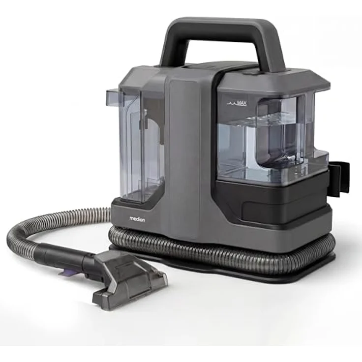 MEDION MD100122 Polsterreiniger Waschsauger, Nasssauger für Teppiche und Autositze, grau, 750 W, mit Frisch- und Schmutzwassertank, Fenster-Aufsatz – Bild 7