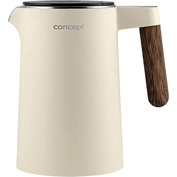 Concept Norwood Wasserkocher aus Edelstahl mit Temperaturregelung 45/60/70/85/90/95/100°C KEEP WARM-Funktion 1,5L 1850-2200 W (Vanille) – Bild 1