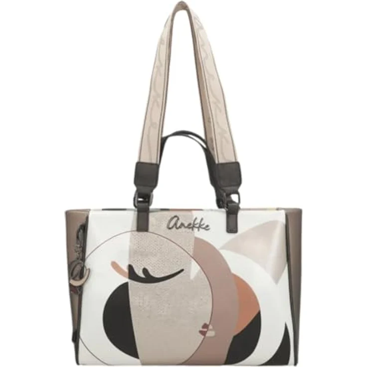 Anekke Eikon Shopper Tasche, Einkaufshilfe mit vielen Fächern und praktischem Verschluss, Mehrfarbig – Bild 2