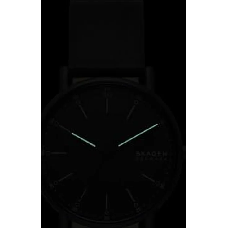 Skagen Herrenuhr Signatur Quartz/3 Zeigerwerk 40 mm Gehäusegröße mit Lederarmband SKW6902 – Bild 5
