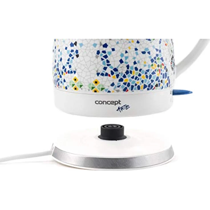 CONPT Hausgeräte RK0020 Keramik Wasserkocher, Einzigartiges Design, Hauch von Orient, 1,5 L, Weiß, 1350 W – Bild 4