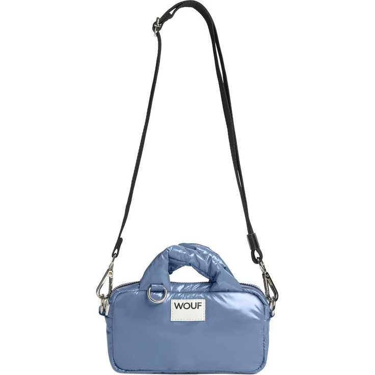 Wouf Glossy Mini Bag, Handtasche 19 cm aus strapazierfähigem Polyester mit abnehmbarem Umhängeriemen