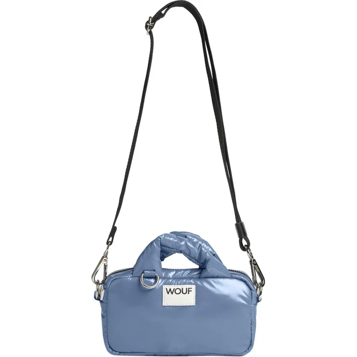 Wouf Glossy Mini Bag, Handtasche 19 cm aus strapazierfähigem Polyester mit abnehmbarem Umhängeriemen