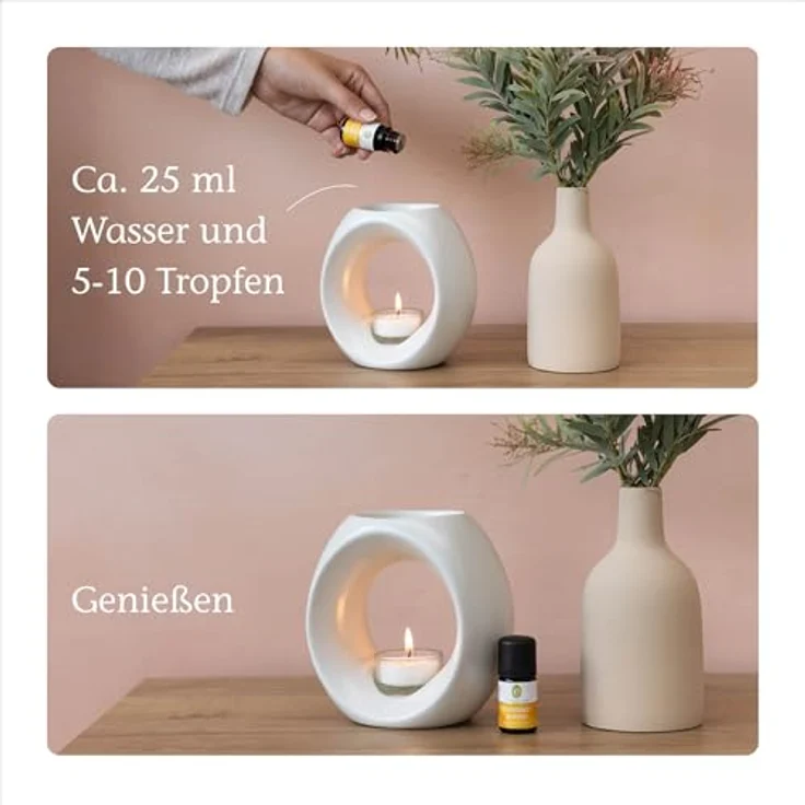 PRIMAVERA Duftlampe Primavera, frühlingsgrün glänzend, für 100 % naturreine ätherische Öle – Bild 3