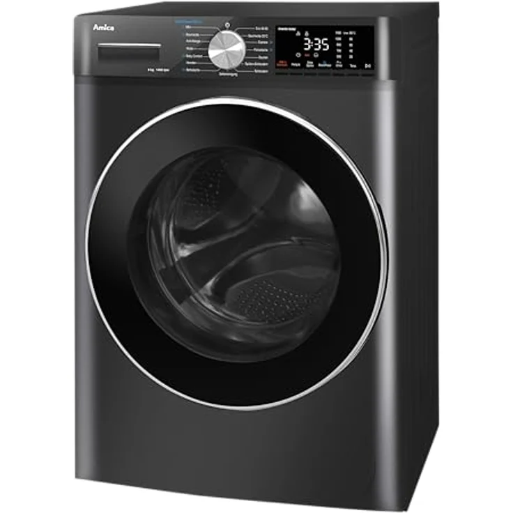 Amica WA 484 085 G Waschmaschine, dunkel Grau, 8,0 kg Fassungsvermögen, Energieeffizienzklasse A – Bild 4