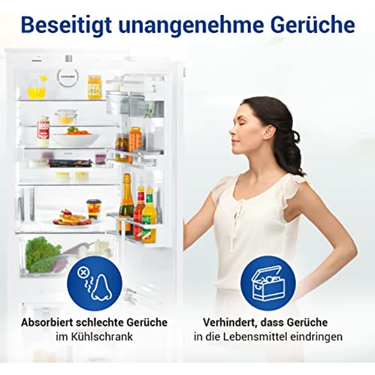VIOKS Kohlefilter Set 4 Stk für Kühlschrank LIEBHERR 9096342, Aktivkohlefilter 45mmØ – Bild 4