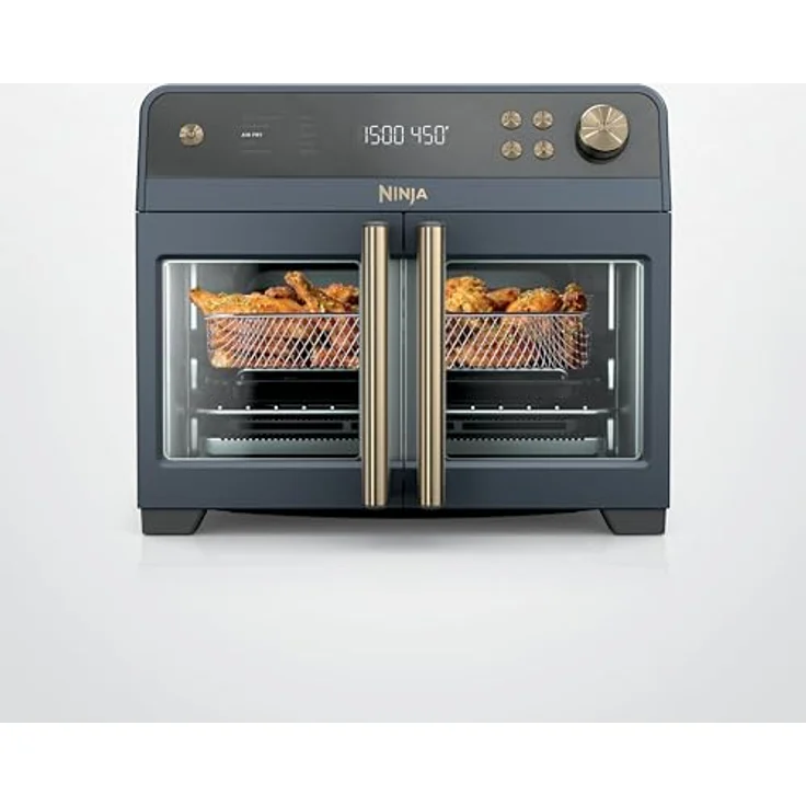 Ninja Cyberspace FO101BL French Door Premier Air Fry Oven, 10-in-1, 20,3 qt Kapazität, PFAS-frei, spülmaschinenfestes Zubehör – Bild 1