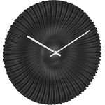 TFA Dostmann Funk Design-Wanduhr Rokoko, 60.3520.01, analog, exklusiv für TFA designt, extravagant, modern, schwarz-matt