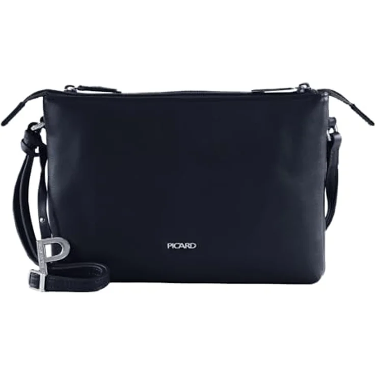 Picard Really Umhängetasche, 24 cm, aus 100% Leder, blau – Bild 1