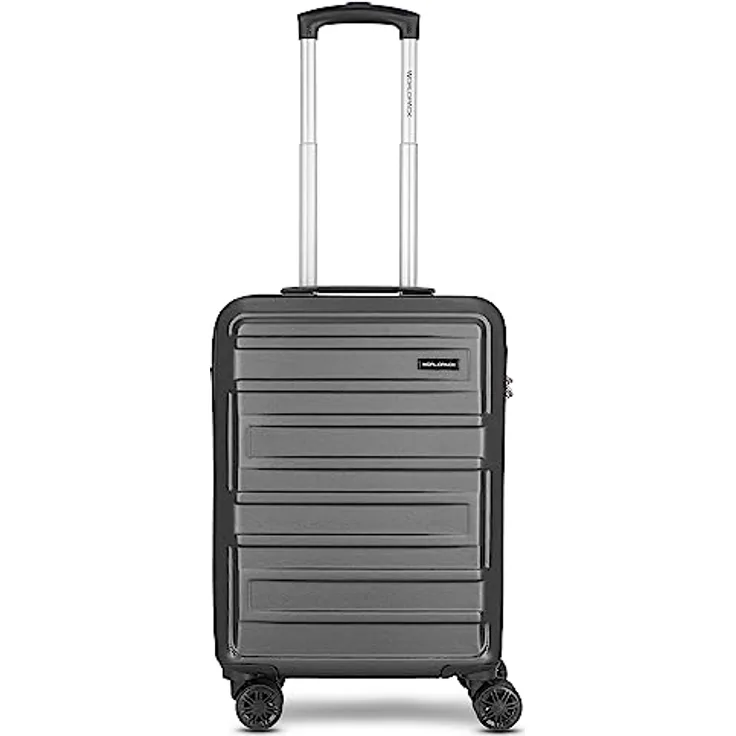 Worldpack New York 2.0 Handgepäck Koffer | Hartschalen Kabinentrolley mit 4-Rollen-System, arretierbarer Tragegriff und Zahlenschloss | 38 cm x 22 cm x 55 cm - 2,6kg