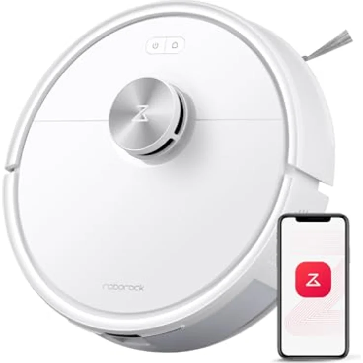 Roborock Q7 M5, Saugroboter mit Wischfunktion, 10.000Pa Saugkraft, LiDAR Navigation, 150 Min Laufzeit, Dual Anti-Tangle-System, APP Steuerung (Weiß) – Bild 1