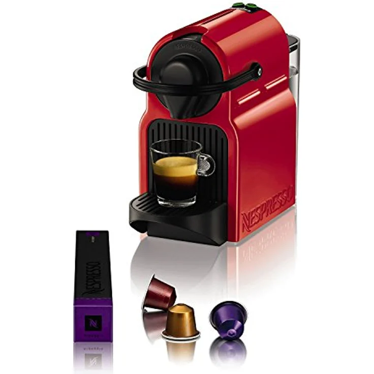 Krups Inissia XN 1005 Nespresso ruby red Kaffeekapselmaschine, rot – Bild 5